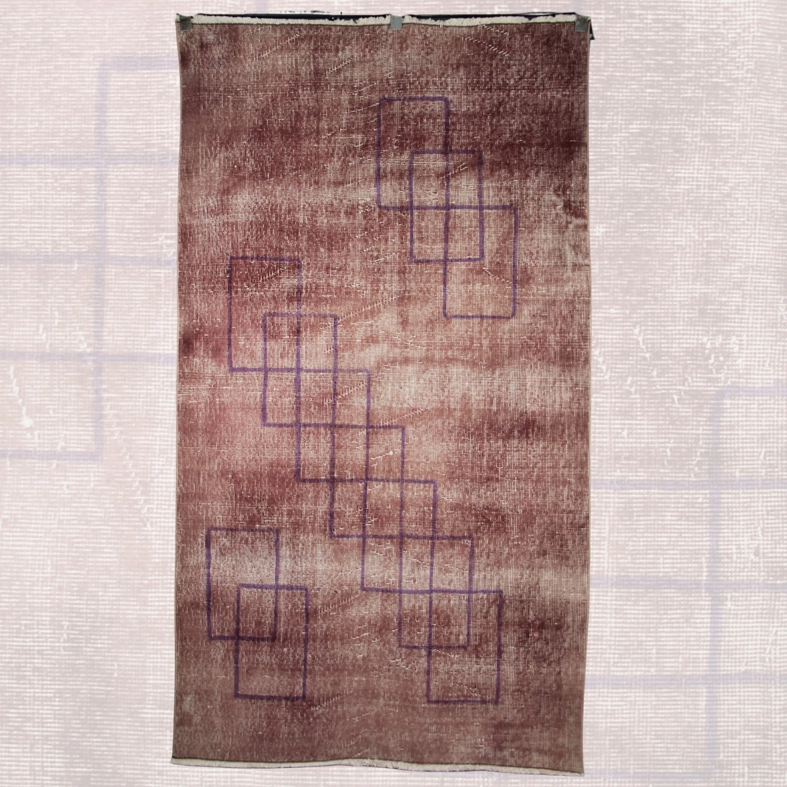 Vintage Handmade Turkish Rug - 4x7 ft | Wool Bohemian Designer Carpet for Area