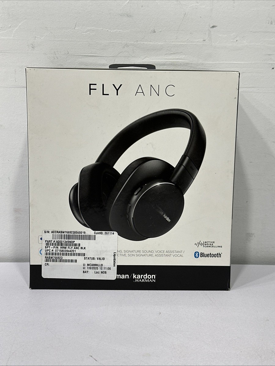 Harman Kardon Fly Anc Wireless Bluetooth Headphones - Black | eBay