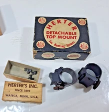 Herters Detachable Top Mount Rings with original box