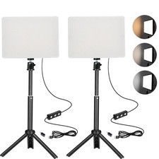 2 Pack LED Photo Lighting kit with Stand 2800-6500K Dimmable Photoshoot Light...