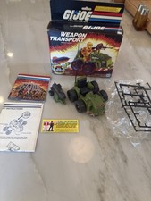 GI Joe 1985 Weapon Transport 100 Complete w Antenna w Box & Blueprint Nice