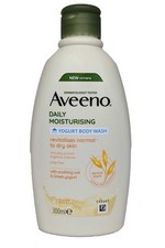 Image of Aveeno Daily Moisturising Yogurt Body Wash 300ml Apricot Honey Normal Dry