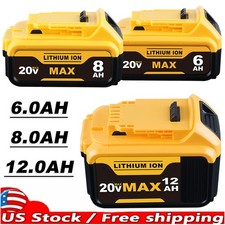 20V Li-ION Battery 6Ah/8.0Ah/12.0Ah for DCB205 DCB206 20 Volt Max Cordless tools