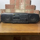 Vintage Giant Panasonic RX-DS40  Boombox AM FM CD Cassette Tape Stereo Tested