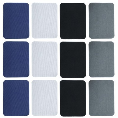 Seimneire Fabric Repair 2.95 X 4.13 Inches, Black, Blue, Dark Grey，Light Gray 