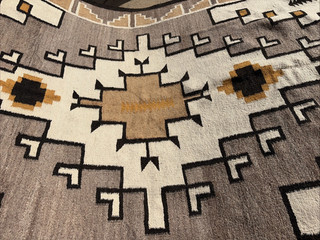 Auth: Antique American Indian Rug / Blanket Navajo Beauty 5X7 NR