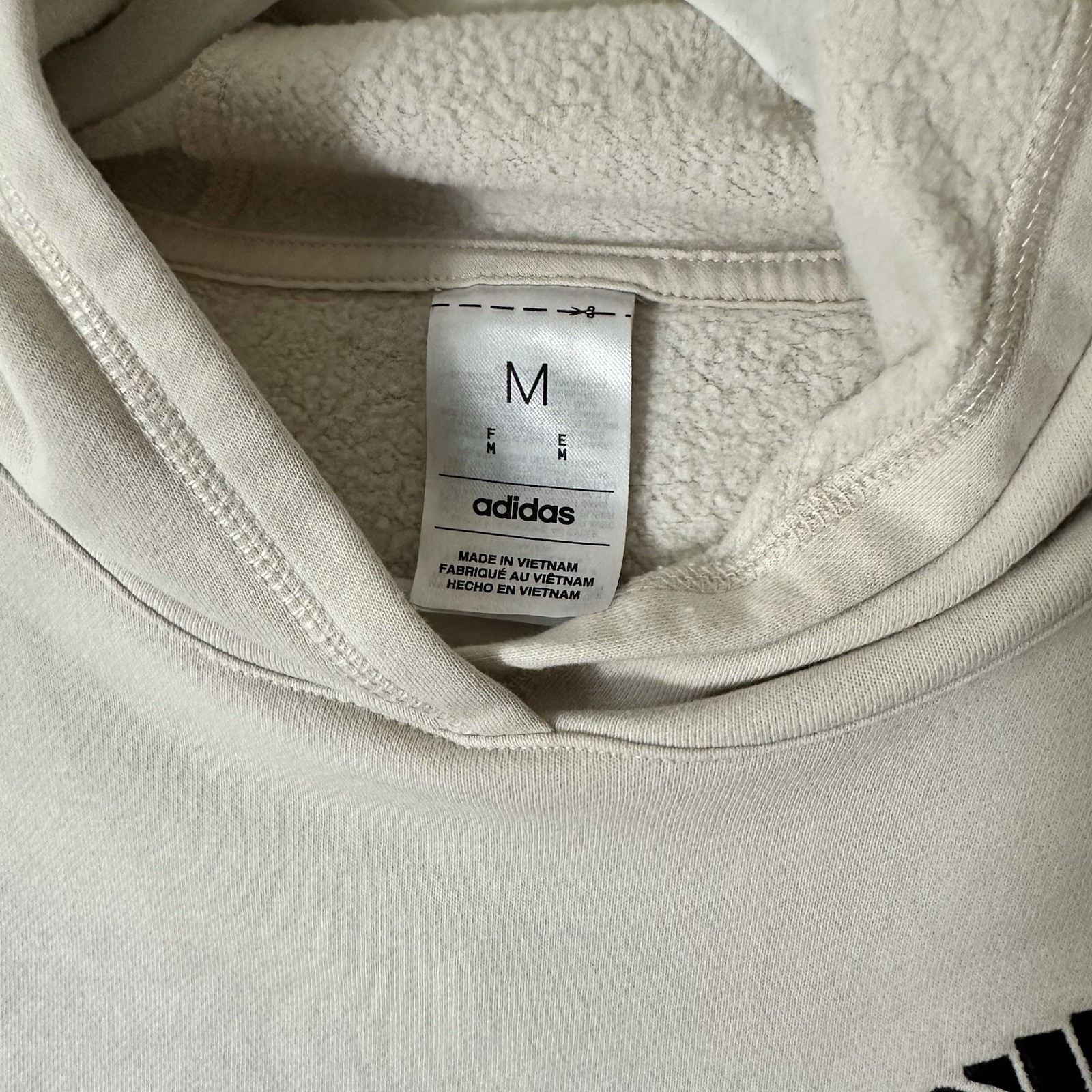 Women’s Adidas Khaki Beige Hoodie Size Medium thumbnail 6