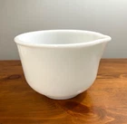 Small Glasbake White Milk Glass 6.5" Mixing Bowl for Vintage Sunbeam Stand Mixer