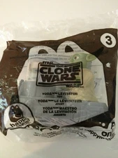 MCDONALD'S HAPPY MEAL STAR WARS CLONE WARS YODA TOY # 3 FROM 2011  NIP!!