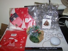 Mixed Lot of Various Christmas Ornaments Holiday Decorations BELL NOT INCLUDED
