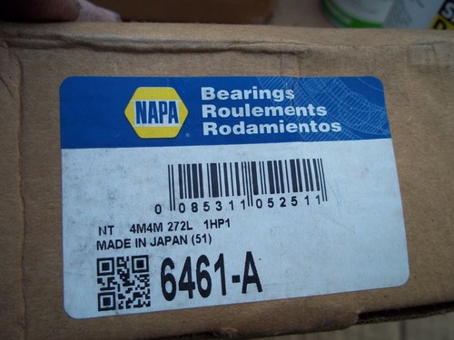 NAPA MADE BY KOYO 6461A Wheel Bearing