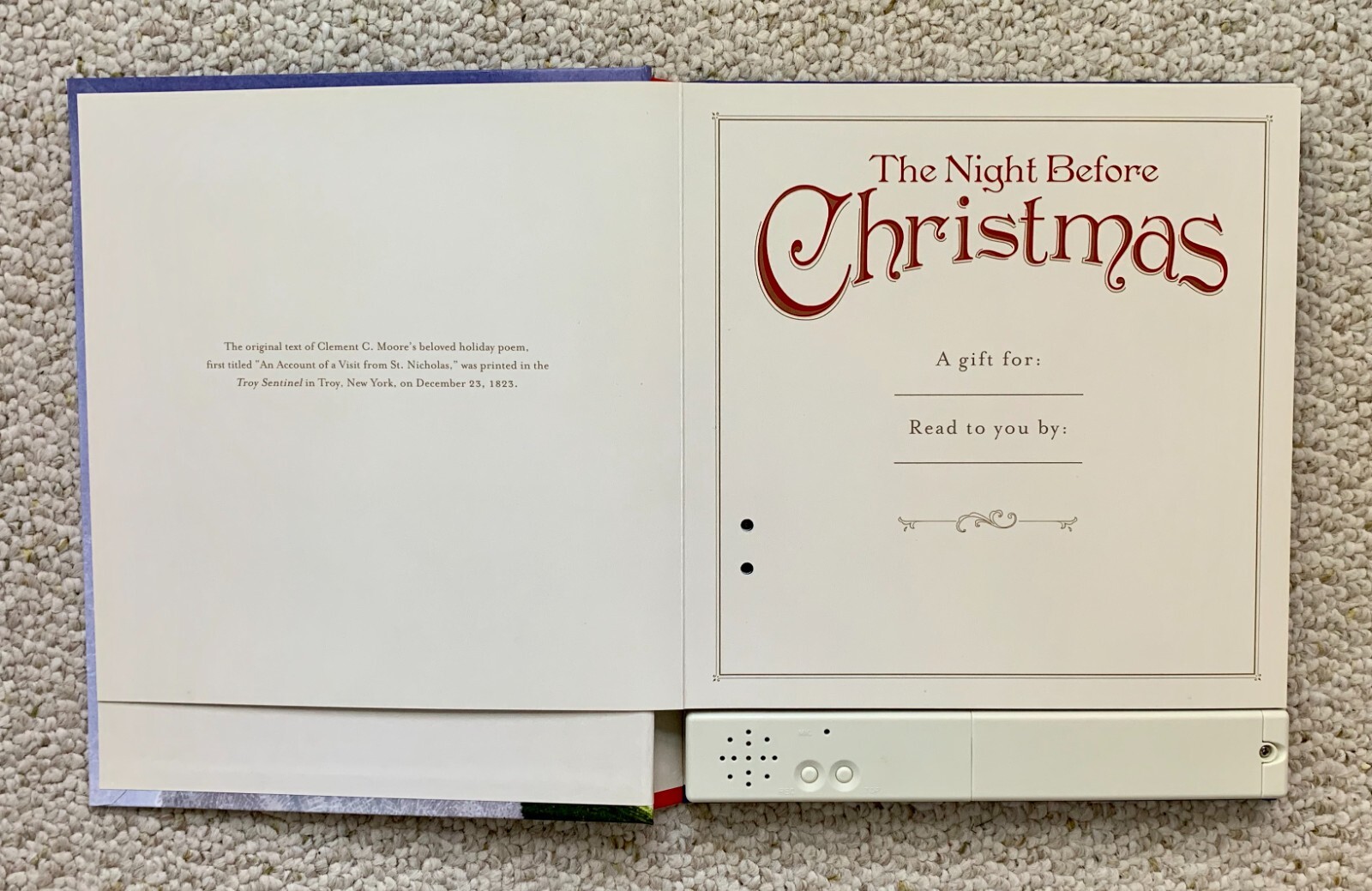 The Night Before Christmas 2011 Hallmark Recordable Storybook eBay