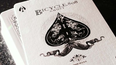 WHITE GHOST Ellusionist Bicycle Deck - Playing Cards Magic Tricks
