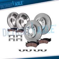 Front Rear Rotors Brake Pads Kit for 2015-2018 Silverado Sierra 1500 Tahoe Yukon