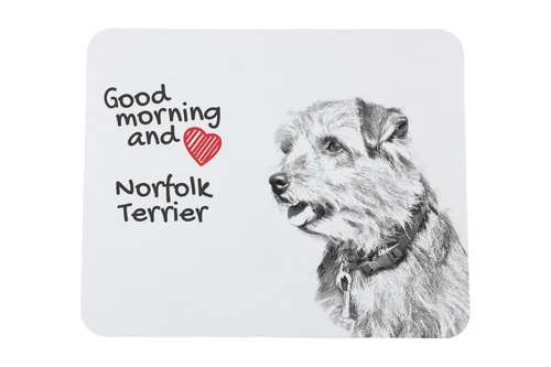 Norfolk Terriër muismat met hond Art-Dog