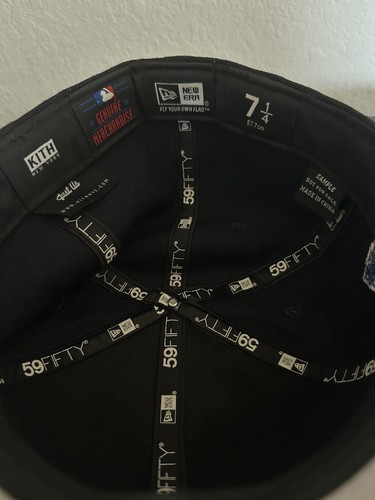 Kith New Era Yankees World Series Wool 59FIFTY Low Profile Black 7 1/4 Pop Up - Picture 5 of 6