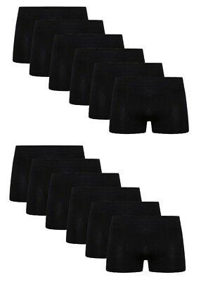 1-12er Pack Premium 100 % Baumwolle Damen Mädchen Boxershorts heiße Hose hochtailliert