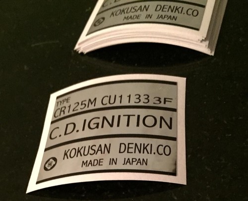 Elsinore CR125M, CDI Box Decal Decals,Graphic - Picture 3 of 5