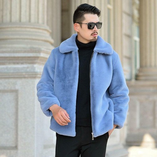 Para hombres Invierno Imitación Piel de Oveja Chaquetas Coreanas Abrigos Prendas de abrigo Informal Parkas |