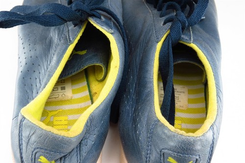 PUMA Size 8 M Blue Sneaker Shoes Leather Women - Picture 7 of 11