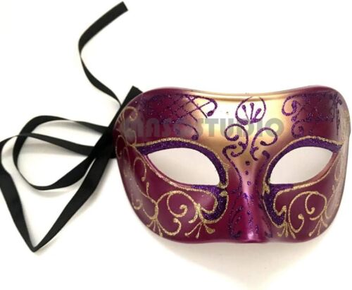 Mens Masquerade Ball Mask Cosplay Mardi Gras Prom Dance Birthday Bachelor Party - Picture 8 of 46