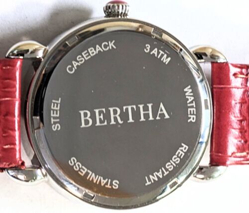 Bertha Ladies Watch Enameled Owl on Mother of Pearl Dial - Picture 3 of 4