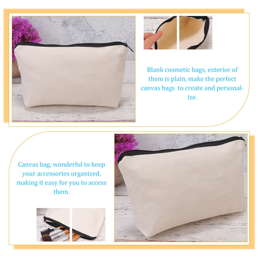 Canvas zipper bags best sale bulk