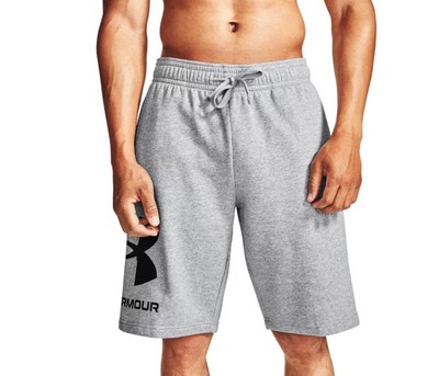 Under Armour UA Rival Flc Big Logo Short Herren kurze Hose grau 17367