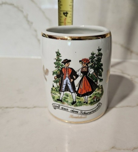 Greetings From The Black Forest Vintage German Mug Cup Coffee - Picture 6 of 7
