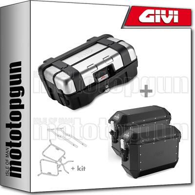GIVI CASE TREKKER TRK33N + SIDE CASE TREKKER ALASKA ALA36B HONDA VFR 800 2001 01