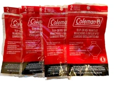 8 COLEMAN #51 SLIP-ON ROSETTE LANTERN MANTLES 4 PACKS OF 2 (8 TOTAL MANTLES) NEW