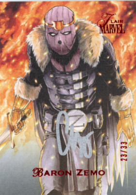 2023 Fleer Marvel Flair ARTIST AUTOGRAPH #72 Baron Zemo 23/33 G. Martinez