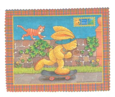 Brillenputztuch / Microfasertuch zum Brille reinigen - FELIX - 18x14,5cm - NEU