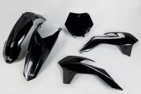 Set Plastics Motorradverkleidungen KTM SX 85 2013 - 2017 Ufo Plast Schwarz