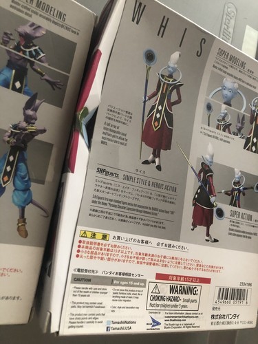 S.H.Figuarts Dragon Ball Super Original Release Beerus and Whis Figures - Imagen 4 de 5