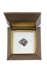 Fila Brasileiro, Brasilianischer Mastiff - Hundebrosche in Geschenkbox, elegante