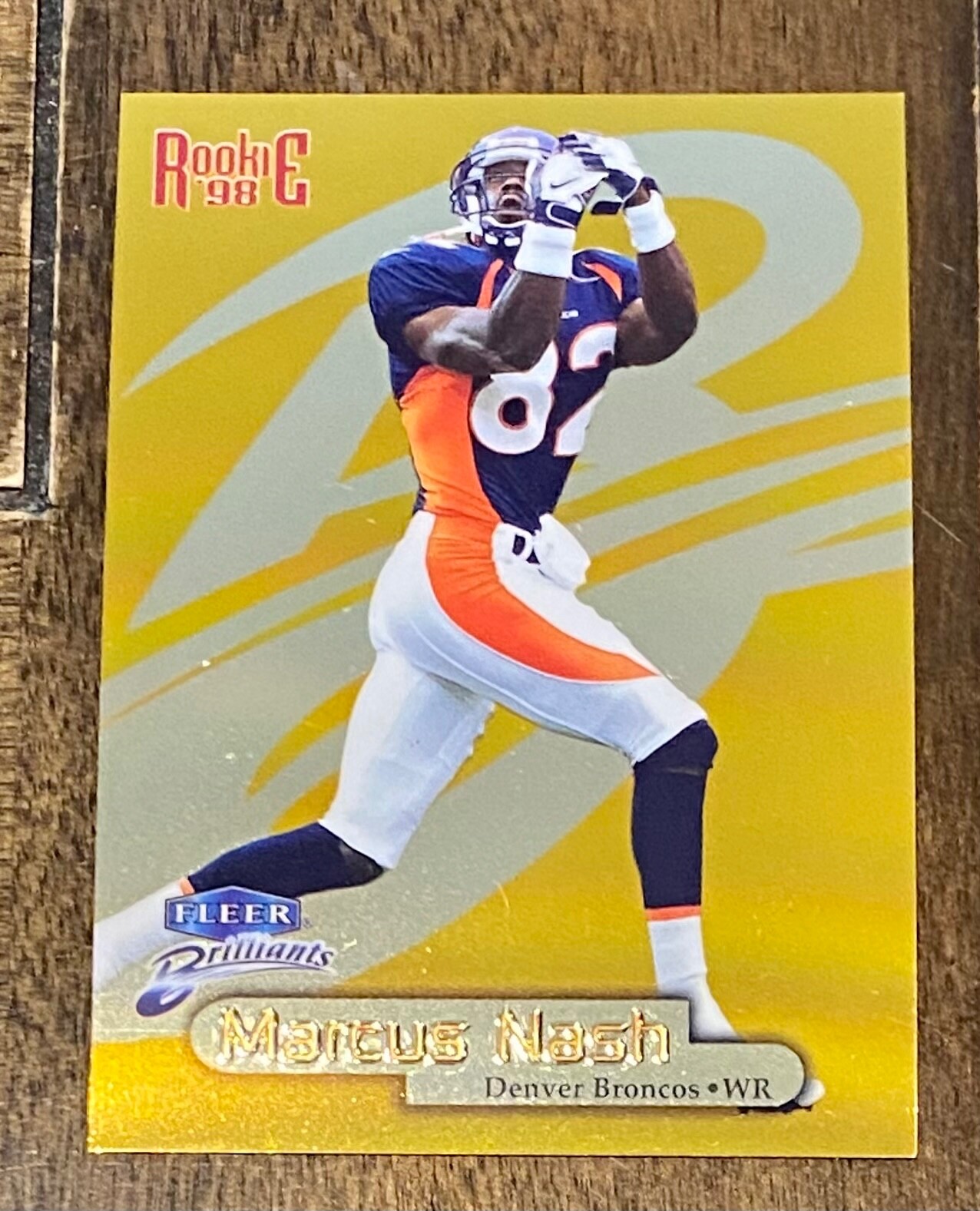 1998 Fleer Brilliants Marcus Nash RC Gold /99 SSP #104G Surface Issues