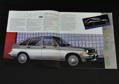 Chevrolet Chevette S 1987 Auto Prospekt aus USA