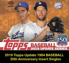 2019 Topps Update 1984 BASEBALL 35th Anniversary Singles  - You Pick