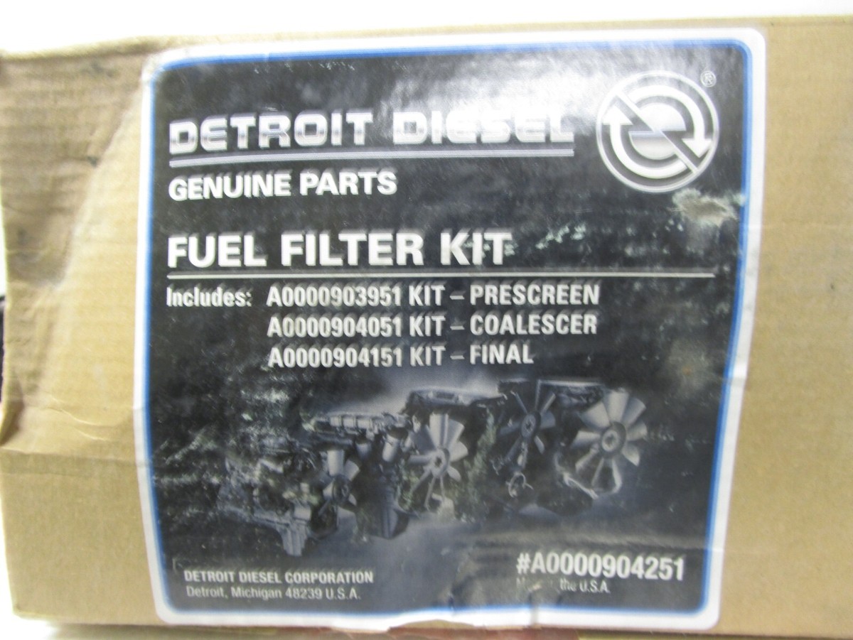 Detroit Diesel Fuel Filter Kit A0000904251 - A0000903951 