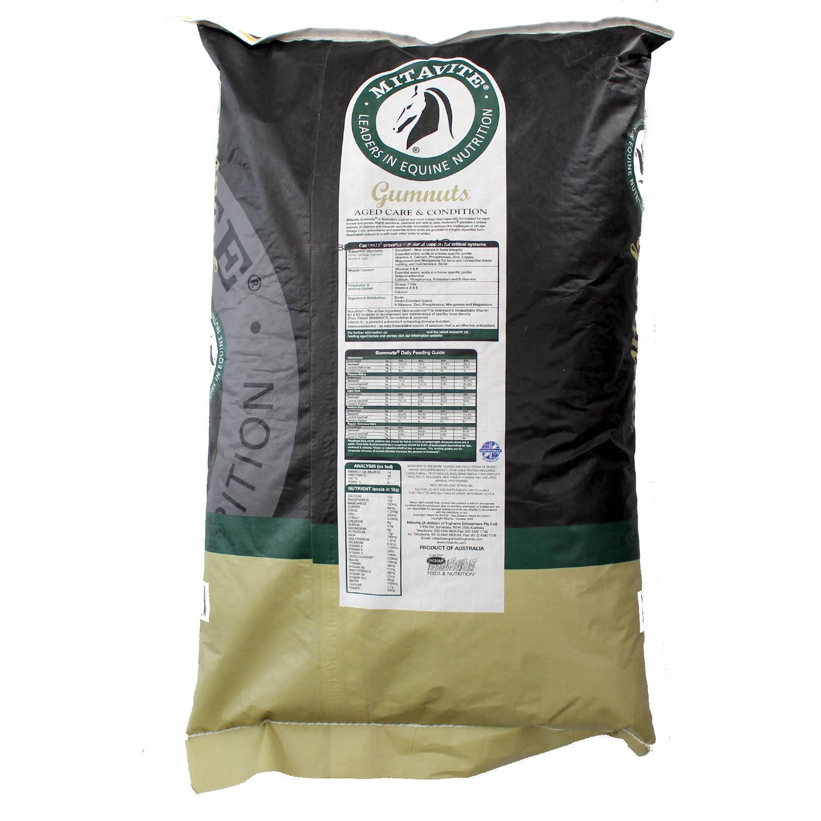 Mitavite Gumnuts Original Australian Fully Extruded Horse Feed Food