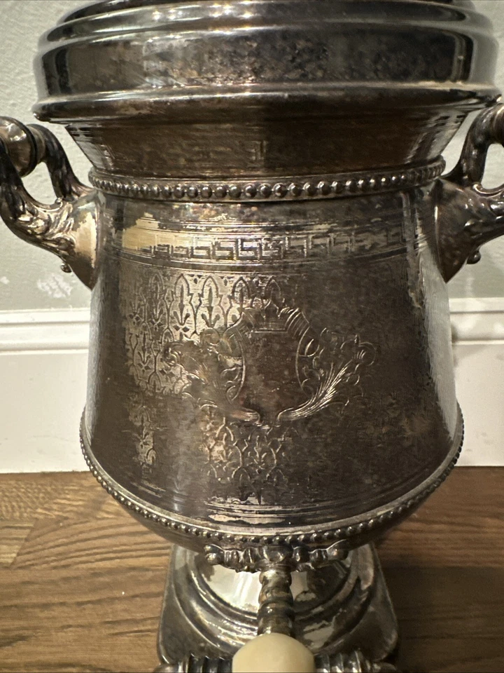 1880 C. Norblin & Co. Varsóvia banhado a prata Samovar Polen Russian Imperium - Imagem 3 de 4
