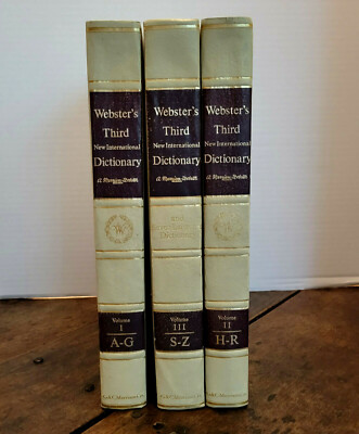 Webster's Third New International Dictionary & Seven Language Vols. 1-3 1966