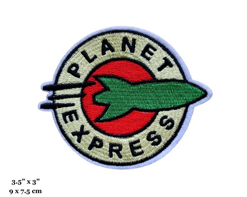 Futurama Planet Express Original Logo Embroidered Iron On Patch - Picture 1 of 2