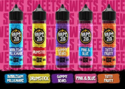 Vape 24 Sweets Series 50ml E Liquid E Juice 0mg Vape 70vg30pg | eBay UK