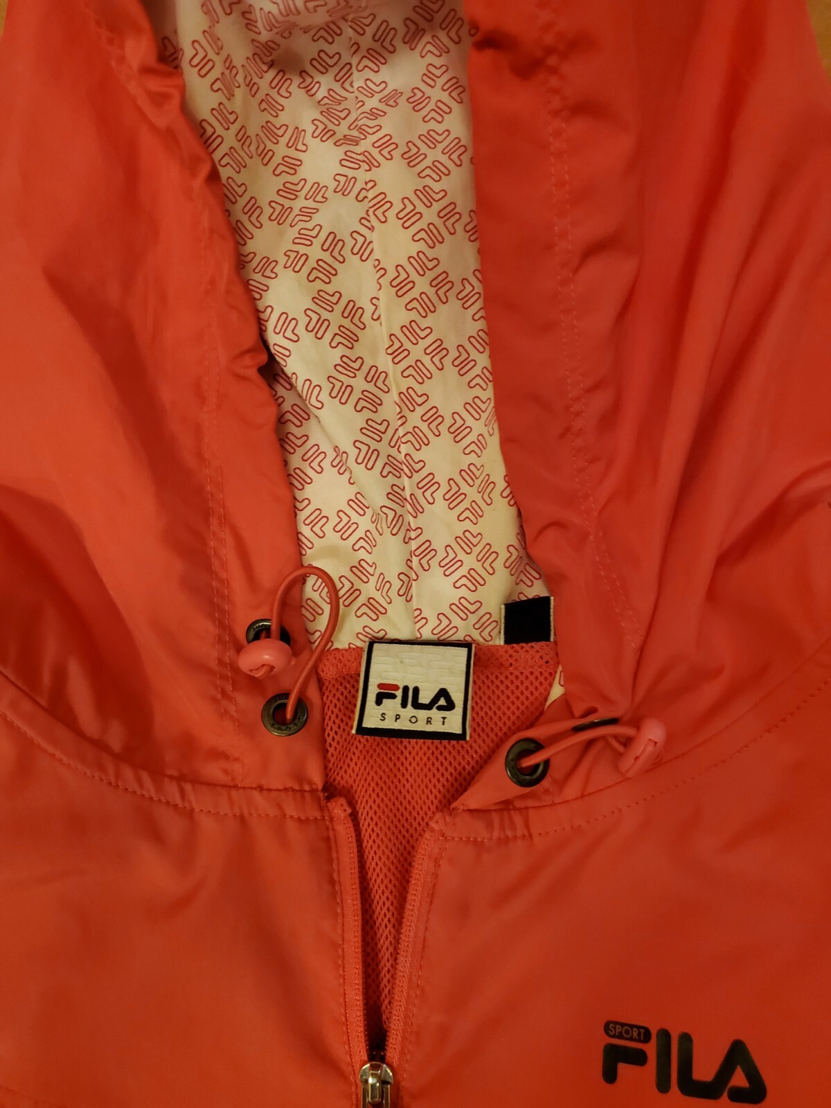 Giacca a vento mezza zip Fila Sport rosa taglia L
