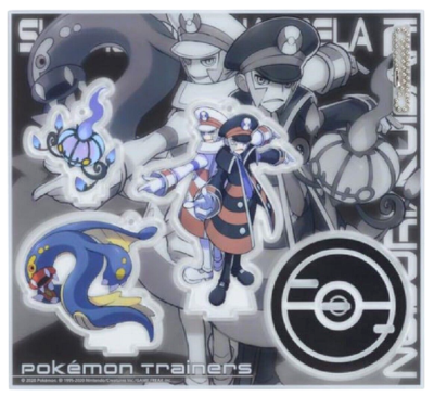 Pokemon Acrylic Stand Key Chain Subway Boss Ingo & Emmet Japan NEW
