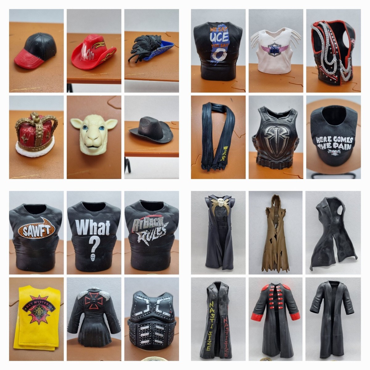 WWE WRESTLING ACTION FIGURE ACCESSORY ATTIRE CLOTHING WEAPON