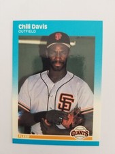 1987 Fleer Glossy #270 Chili Davis Giants