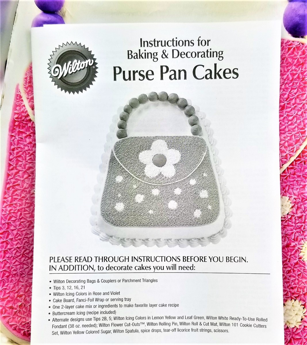 Purse Handbag Baking Mold Aluminum Birthday Cake Pan 2007 Wilton